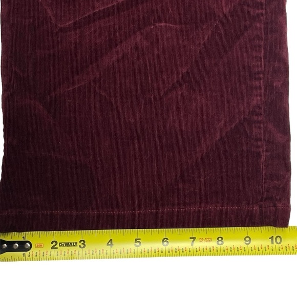 Mod Cloth Madison Corduroy Burgundy Wide Leg Pants Size Small - Picture 15 of 15